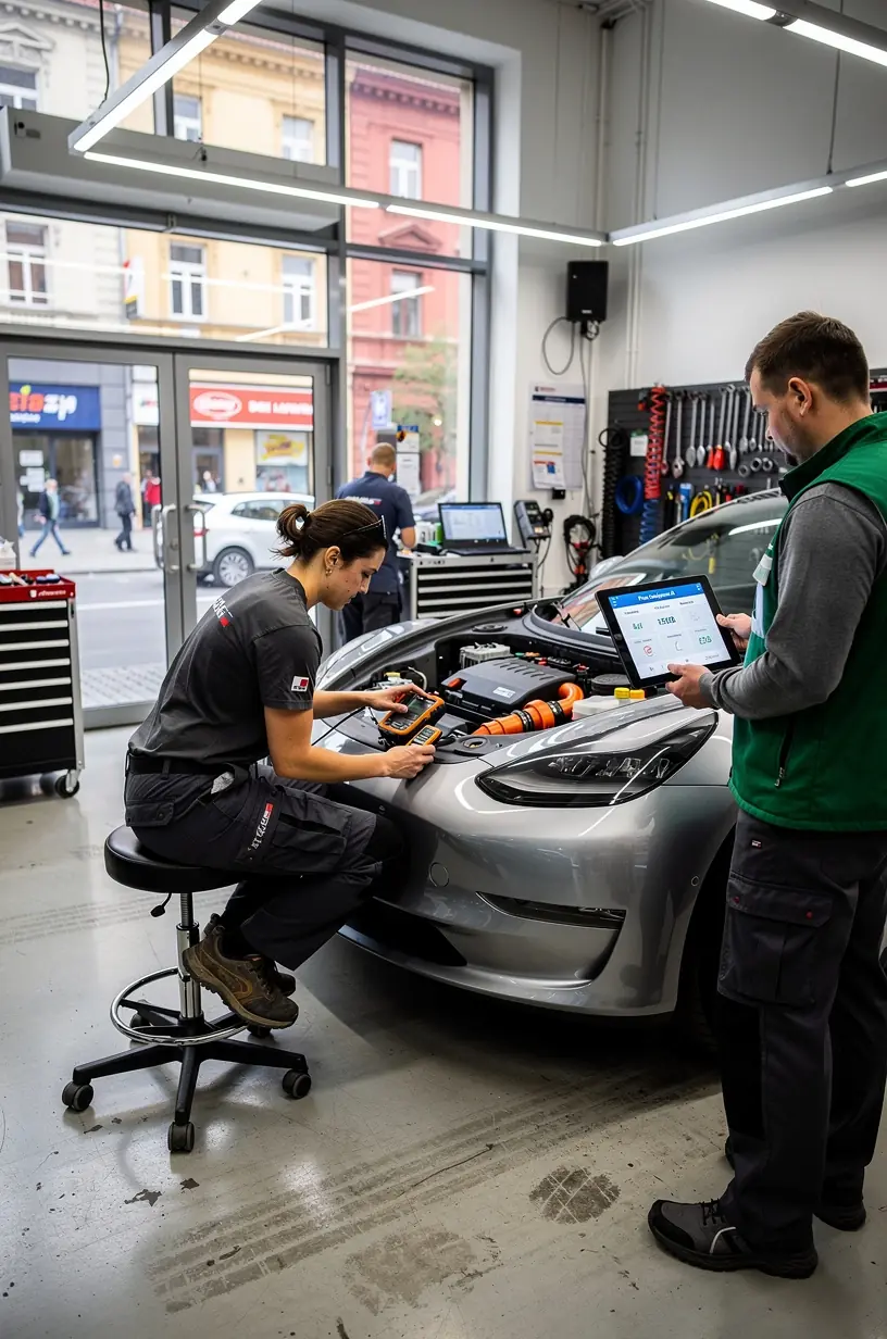 Graf zobrazujúci nezávislé hodnotenie kvality a cien autoservisov podľa typu vozidla.